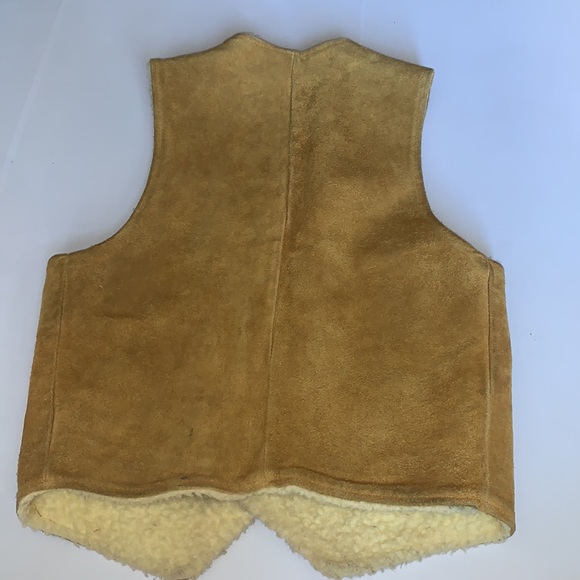 Vintage Suede Sheepskin Cowboy Vest Size Small - Picture 2 of 6